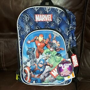 Marvel Superheroes Blue and Black Backpack